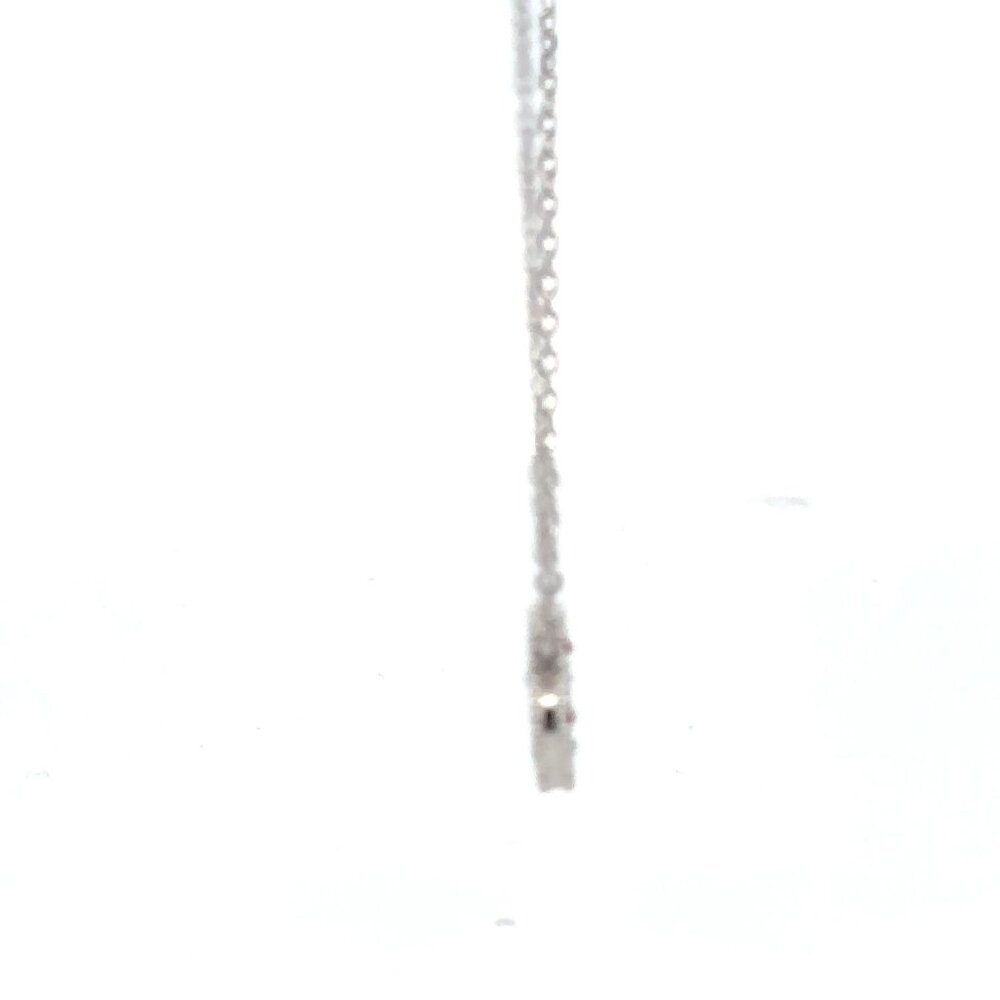 925 Sterling Silver Necklace 17 inches Chain Red Agate Clover Pendant - Picture 4 of 9